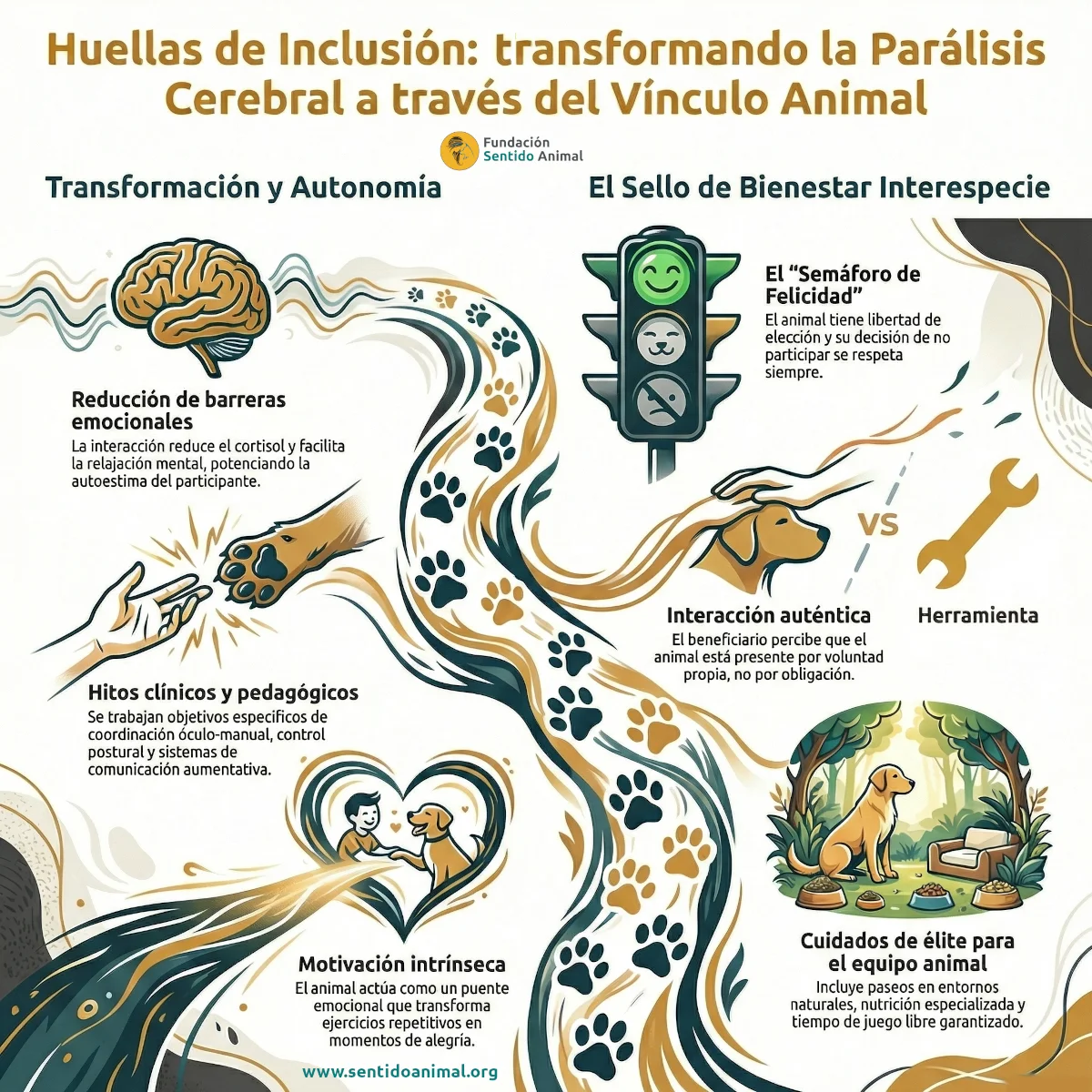 Huellas De Inclusión Parálisis Cerebral Infografía